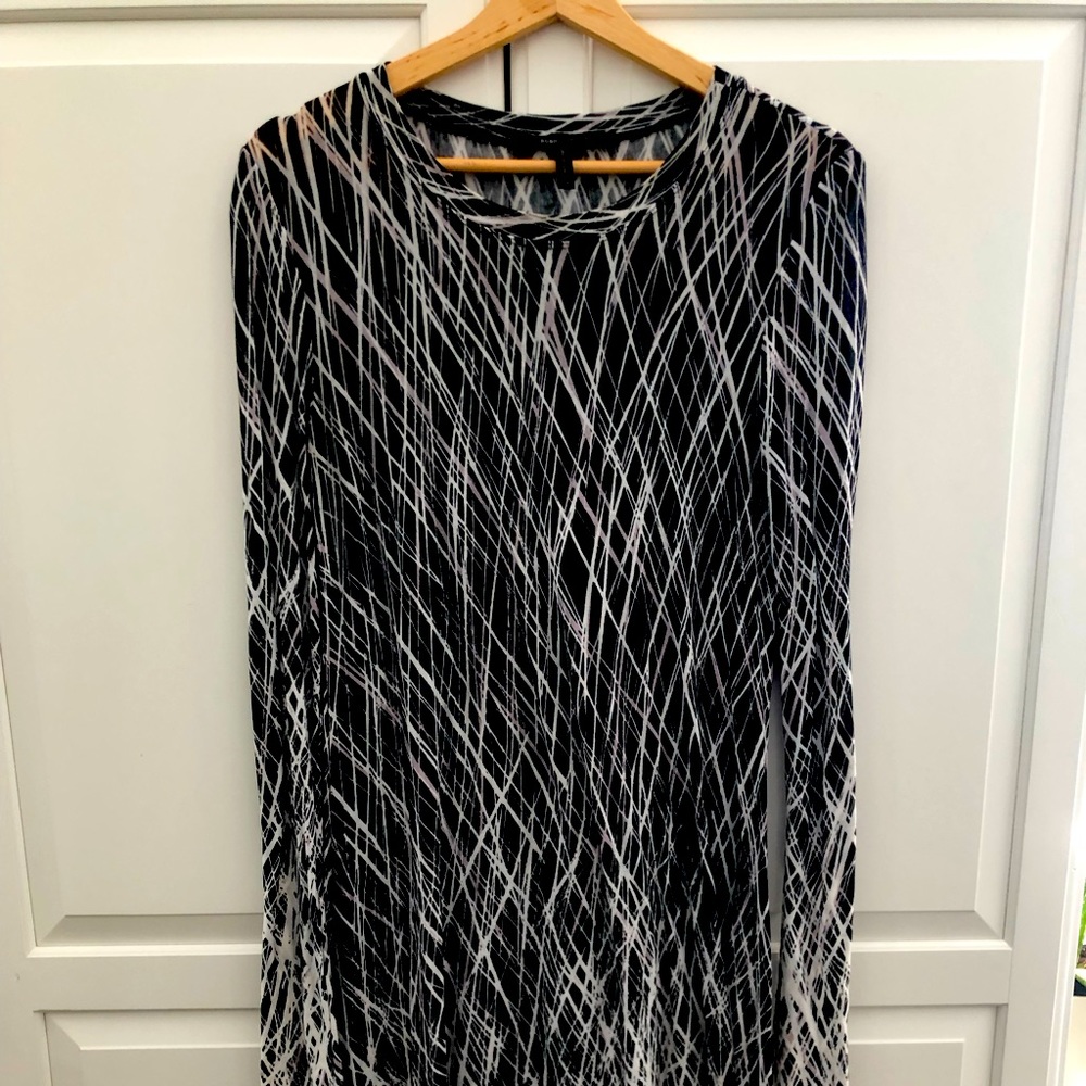 BCBG Max Azria - black & white swing dress size XS